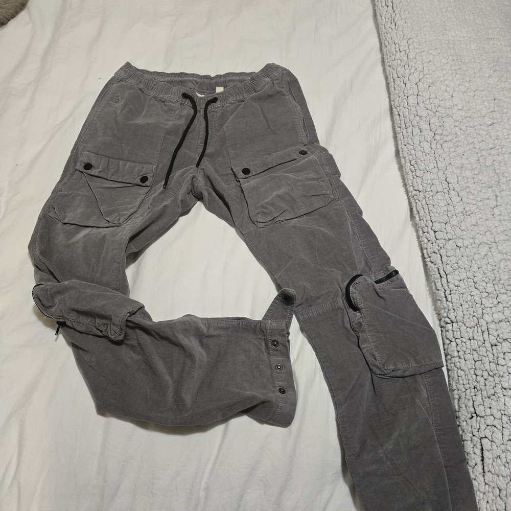 Men's Gray Cargo Chinos